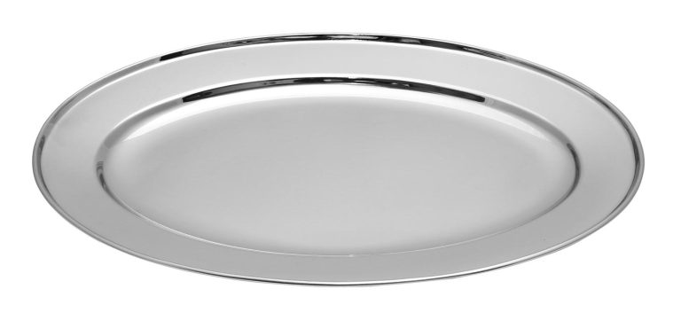 ΠΙΑΤΕΛΑ ΟΒΑΛ ΑΝΟΞΕΙΔΩΤΗ 4065-25cm - Max.Home®