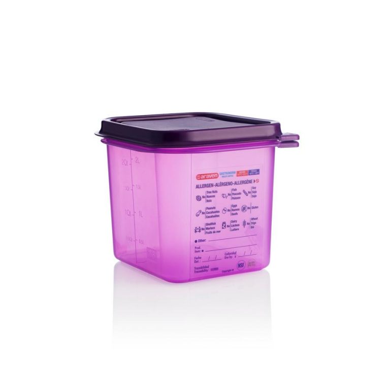 ΑΕΡΟΣΤΕΓΕΣ ΔΟΧΕΙΟ ΤΡΟΦΙΜΩΝ GN 1/6 2.6lt 176x162x150mm ANTIALEGRENOS 61390 - ARAVEN