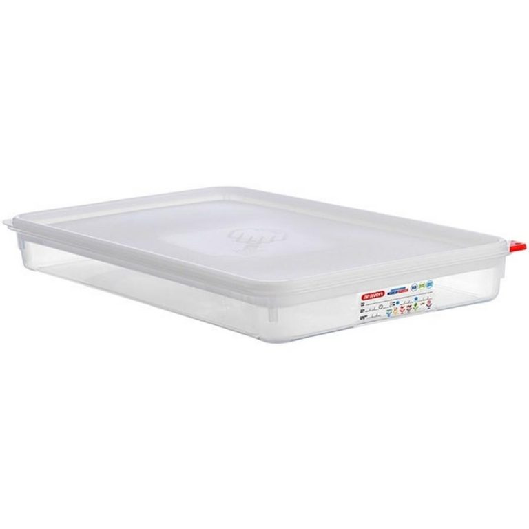 ΑΕΡΟΣΤΕΓΕΣ ΔΟΧΕΙΟ ΤΡΟΦΙΜΩΝ GN 1/1 8.3lt 530x325x65mm HERMETICOS 03044 - ARAVEN