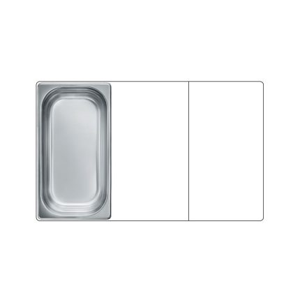 Σκεύος GN (Gastronom) inox 1/3 325x176x65mm