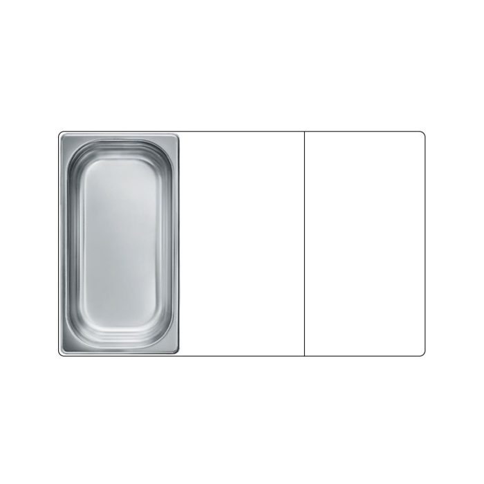 Σκεύος GN (Gastronom) inox 1/3 325x176x100mm