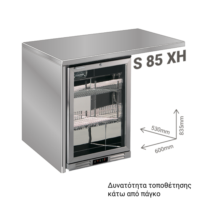 Βιτρίνα συντήρησης Back Bar Inox - Image 3