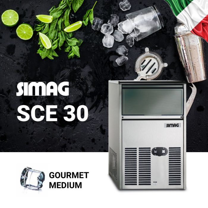 Παγομηχανή με σύστημα ψεκασμού & παγάκι Gourmet 31Kg - Image 2