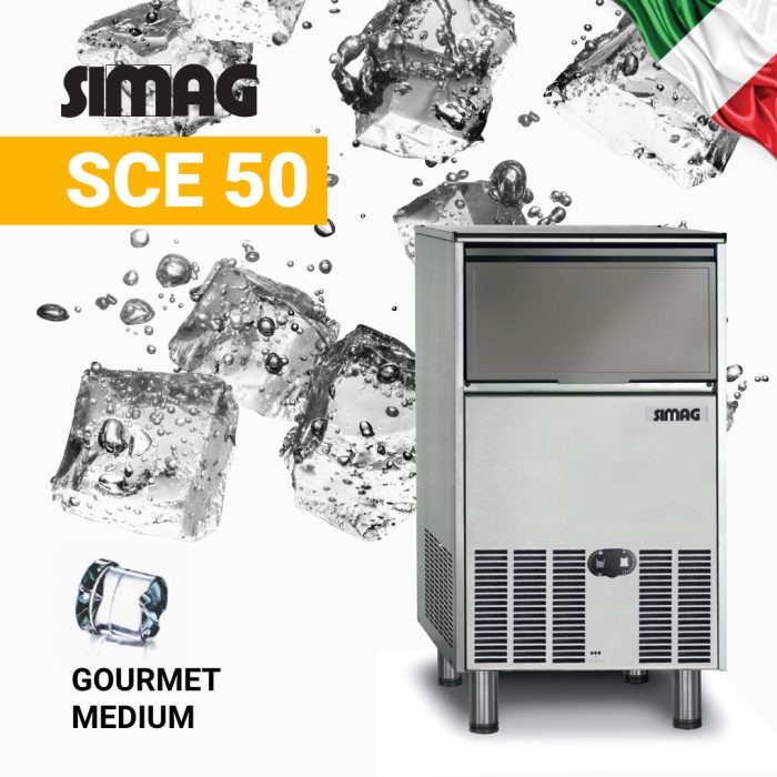 Παγομηχανή με σύστημα ψεκασμού & παγάκι Gourmet 48Kg - Image 2