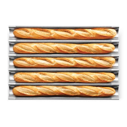 Ταψί αντικολλητικό αλουμινίου για μπαγκέτες