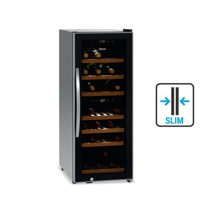 Βιτρίνα κρασιών 2 θερμοκρασιών στενή (Slim)