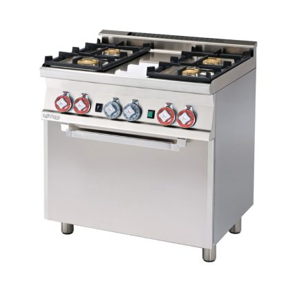 Κουζίνα αερίου 4 εστιών με φούρνο αερίου στατικό & grill