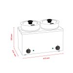 Bain Marie Hot pot διπλό - Image 3