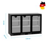 Βιτρίνα συντήρησης Back Bar με συρόμενες πόρτες - Image 3