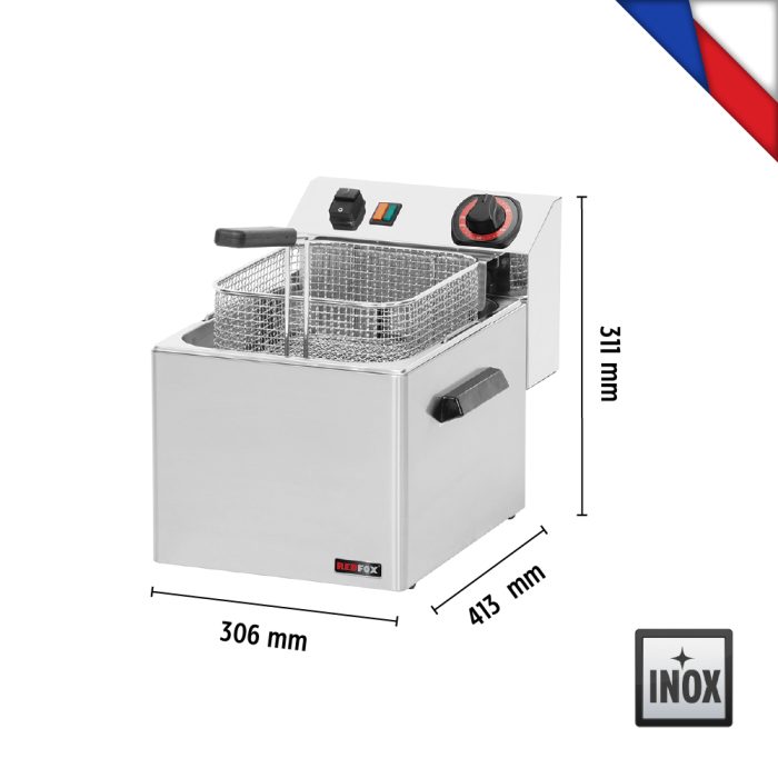 Φριτέζα ηλεκτρική μονή 8 lt | 3.4Kw - Image 4