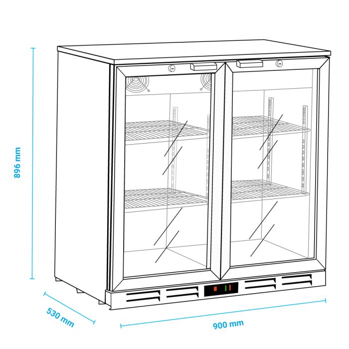 Βιτρίνα συντήρησης διπλή Back Bar - Image 3