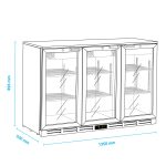 Βιτρίνα συντήρησης Back Bar με ανοιγόμενες πόρτες - Image 3