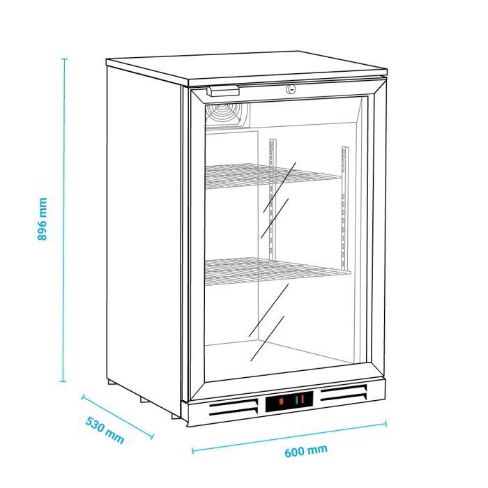 Βιτρίνα συντήρησης μονή Back Bar - Image 3
