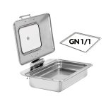 Chafing Dish Flexible για GN1/1 με soft close & παράθυρο ελέγχου - Image 4