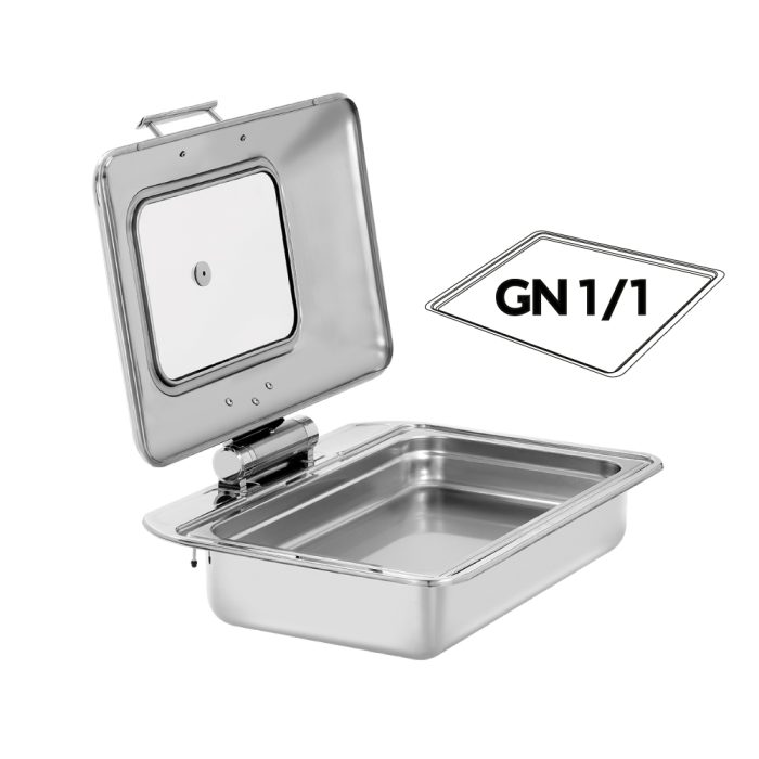 Chafing Dish Flexible για GN1/1 με soft close & παράθυρο ελέγχου - Image 4