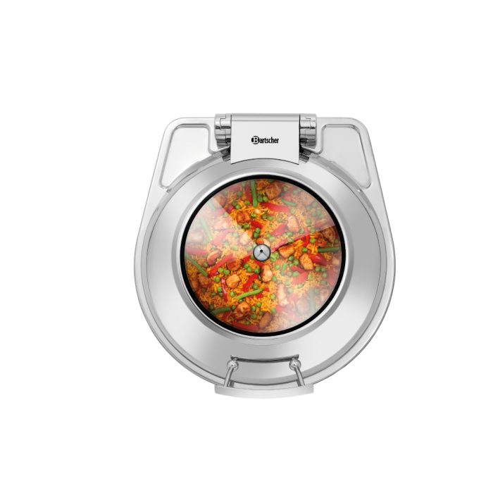 Chafing Dish Flexible στρογγυλό με soft close & παράθυρο ελέγχου - Image 4