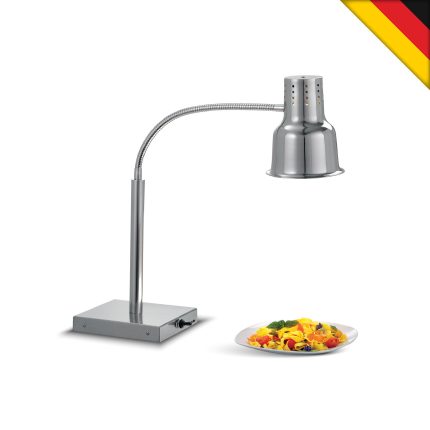 Θερμαντική λυχνία Inox με 1 υπέρυθρη λάμπα