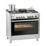 Κουζίνα αερίου 5 εστιών με φούρνο ηλεκτρικό multifunction