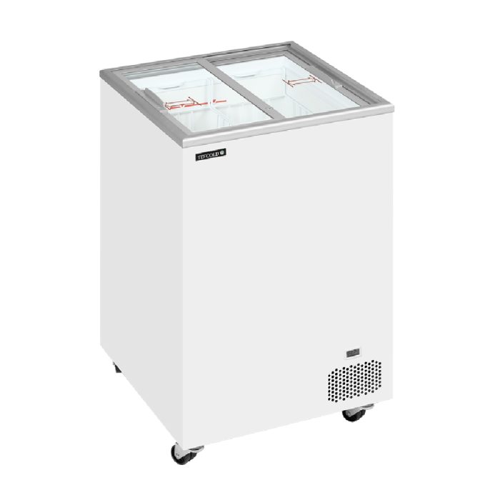Καταψύκτης με ίσια συρόμενα κρύσταλλα 570x570x897mm - Image 2