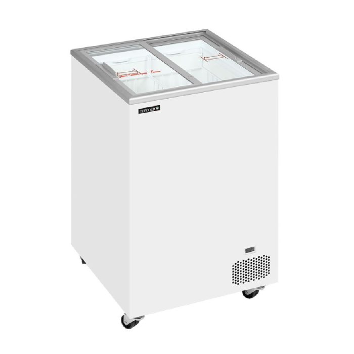Καταψύκτης με ίσια συρόμενα κρύσταλλα 570x570x897mm