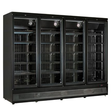 Βιτρίνα συντήρησης τετραπλή με ανοιγόμενες πόρτες