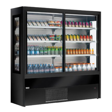 Self service με συρόμενες πόρτες και πανοραμικά πλαϊνά