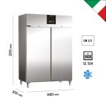 Τυφλή κατάψυξη 1476 lt για GN 2/1, inox 304 - Image 3