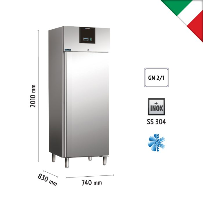 Τυφλή κατάψυξη 700 lt για GN 2/1, inox 304 - Image 3