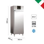 Τυφλή συντήρηση 700 lt για GN 2/1, inox 304 - Image 3