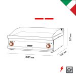 Πλατώ ηλεκτρικό διπλό λείο Superchrom - Image 3
