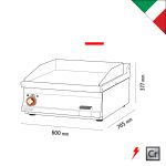 Πλατώ ηλεκτρικό μεσαίο λείο Superchrom - Image 3