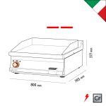 Πλατώ ηλεκτρικό διπλό λείο Superchrom - Image 4