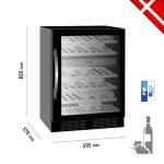 Βιτρίνα κρασιών 2 θερμοκρασιών frameless - Image 3