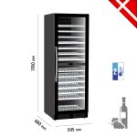 Βιτρίνα κρασιών 2 θερμοκρασιών frameless - Image 3