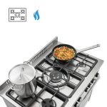 Κουζίνα αερίου 5 εστιών με φούρνο ηλεκτρικό multifunction - Image 4