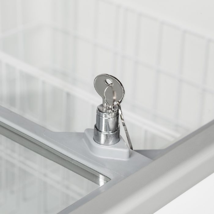 Καταψύκτης με ίσια συρόμενα κρύσταλλα 720x630x892mm - Image 3
