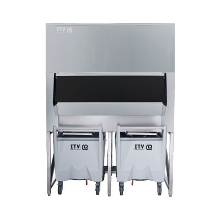 Αποθήκη για παγομηχανή με 2 καρότσια 812+224Kg