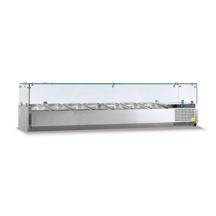 Βιτρίνα Set up μήκους 1500mm για GN 1/4