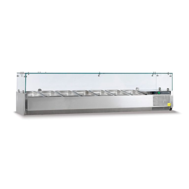 Βιτρίνα Set up μήκους 1500mm για GN 1/4