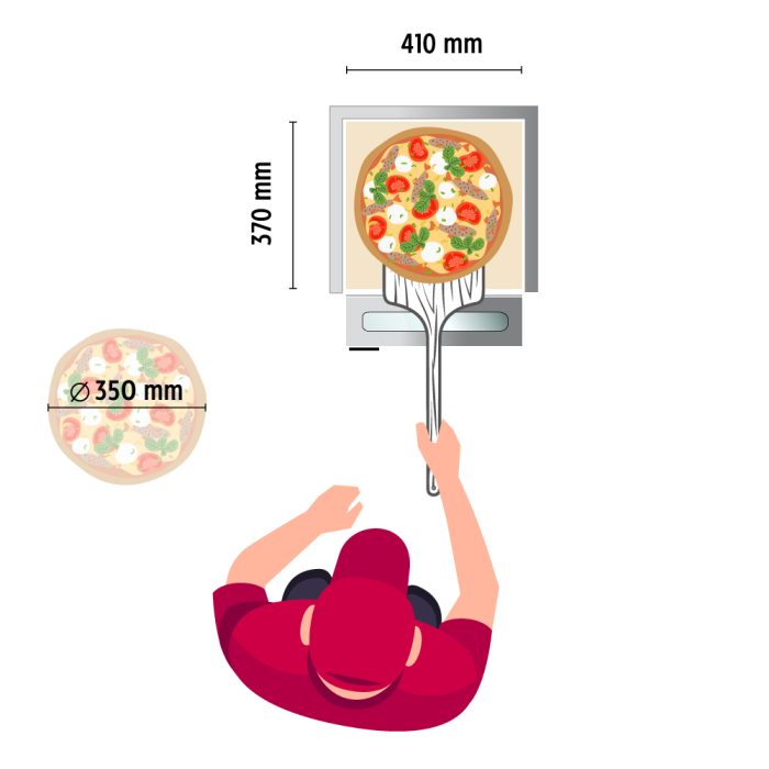 Φούρνος πίτσας Ø 35cm - Image 4