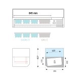 Βιτρίνα Set up μήκους 1200 mm για GN - Image 4