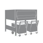 Αποθήκη για παγομηχανή με 2 καρότσια 413+224 Kg - Image 3
