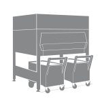 Αποθήκη για παγομηχανή με 2 καρότσια 617+224Kg - Image 3