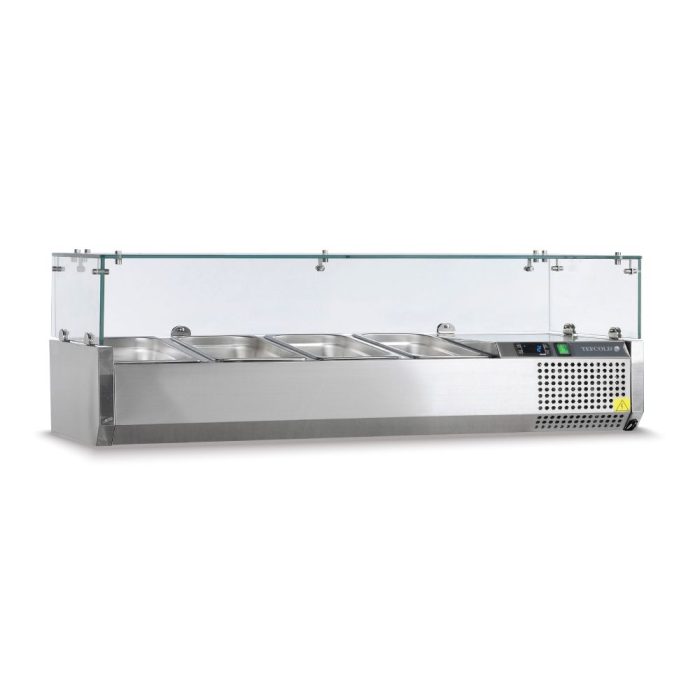 Βιτρίνα Set up μήκους 1200mm για GN 1/4