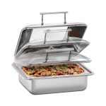 Chafing Dish για GN2/3 με soft close & παράθυρο ελέγχου - Image 4